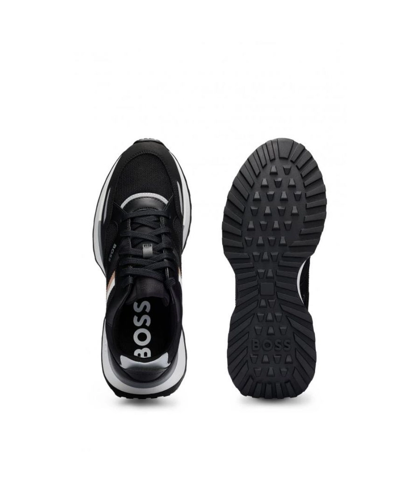Hugo Boss Jonah Mens Running Style Trainers With EVA Rubber Outsole NOS - Black - Size UK 13